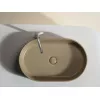 Умывальник чаша Ceramica Nova накладная овальная (цвет Капучино Матовый) Element 608*385*122мм, Выбрать цвет: Бежевый, изображение 3
