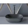 Умывальник чаша Ceramica Nova накладная прямоугольная (цвет Темный Антрацит Матовый) Element 455*325*135мм, Выбрать цвет: Темно-серый, изображение 3