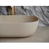 Умывальник чаша Ceramica Nova накладная прямоугольная (цвет Капучино Матовый) Element 455*325*135мм, Выбрать цвет: Бежевый, изображение 3