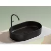 Умывальник чаша Ceramica Nova накладная овальная (цвет Черный Матовый) Element 608*385*122мм, Выбрать цвет: Черный, изображение 4
