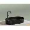 Умывальник чаша Ceramica Nova накладная овальная (цвет Черный Матовый) Element 608*385*122мм, Выбрать цвет: Черный, изображение 5