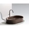 Умывальник чаша Ceramica Nova накладная овальная (цвет Темно-Коричневый Матовый) Element 608*385*122мм, Выбрать цвет: Коричневый, изображение 4