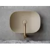 Умывальник чаша Ceramica Nova накладная прямоугольная (цвет Капучино Матовый) Element 455*325*135мм, Выбрать цвет: Бежевый, изображение 4