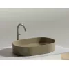Умывальник чаша Ceramica Nova накладная овальная (цвет Капучино Матовый) Element 608*385*122мм, Выбрать цвет: Бежевый, изображение 5