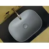 Умывальник чаша Ceramica Nova накладная прямоугольная (цвет Антрацит Матовый) Element 455*325*135мм, Выбрать цвет: Серый, изображение 4