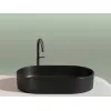 Умывальник чаша Ceramica Nova накладная овальная (цвет Черный Матовый) Element 608*385*122мм, Выбрать цвет: Черный, изображение 6