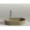 Умывальник чаша Ceramica Nova накладная овальная (цвет Капучино Матовый) Element 608*385*122мм, Выбрать цвет: Бежевый, изображение 6
