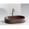 Умывальник чаша Ceramica Nova накладная овальная (цвет Темно-Коричневый Матовый) Element 608*385*122мм, Выбрать цвет: Коричневый, изображение 5