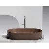 Умывальник чаша Ceramica Nova накладная овальная (цвет Темно-Коричневый Матовый) Element 608*385*122мм, Выбрать цвет: Коричневый, изображение 6