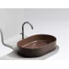 Умывальник чаша Ceramica Nova накладная овальная (цвет Темно-Коричневый Матовый) Element 608*385*122мм, Выбрать цвет: Коричневый, изображение 7