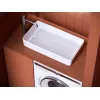 Ceramica Nova Раковина накладная со смещенным сливом, с возможностью установки на столешницу под стиральную машину, 620*340*110, цвет белый, изображение 8