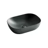 Умывальник чаша Ceramica Nova накладная прямоугольная (цвет Темный Антрацит Матовый) Element 455*325*135мм, Выбрать цвет: Темно-серый, изображение 8
