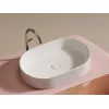 Умывальник чаша Ceramica Nova накладная овальная Element 608*385*122мм, Выбрать цвет: Белый, изображение 7
