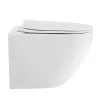 Унитаз ABBER Bequem AC1100T подвесной белый, безободковый, смыв торнадо, изображение 5