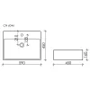 Умывальник чаша Ceramica Nova накладная прямоугольная Element 590*450*160мм, Ширина , в см: 59, изображение 9