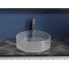 Умывальник чаша Ceramica Nova накладная круглая (прозрачная) Cristal 360*360*112мм, Выбрать цвет: Прозрачный, изображение 3
