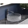 Умывальник чаша Ceramica Nova накладная круглая (прозрачная) Cristal 360*360*112мм, Выбрать цвет: Прозрачный, изображение 4
