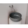 Санфаянс: Раковина Ceramica Nova накладная круглая 356*356*135, без перелива, цвет темный антрацит матовый 1 в магазине Акватория