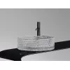 Умывальник чаша Ceramica Nova накладная круглая (прозрачная) Cristal 360*360*112мм, Выбрать цвет: Прозрачный, изображение 7