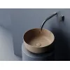 Санфаянс: Раковина Ceramica Nova накладная круглая 356*356*135, без перелива, цвет капучино матовый 1 в магазине Акватория
