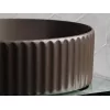 Умывальник чаша Ceramica Nova накладная круглая (цвет Темно-Коричневый Матовый) 360*360*115мм, Выбрать цвет: Коричневый, изображение 6