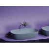Умывальник чаша Ceramica Nova накладная овальная (цвет Серо-Голубой Матовый) Element 600*380*138мм, Выбрать цвет: Серо-голубой, изображение 2