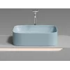 Умывальник чаша Ceramica Nova накладная прямоугольная (цвет Голубой Матовый) Element 505*380*150мм, Выбрать цвет: Голубой, изображение 3