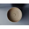 Раковина Ceramica Nova накладная круглая 356*356*135, без перелива, цвет капучино матовый, Выбрать цвет: Бежевый, изображение 3