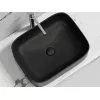 Умывальник чаша Ceramica Nova накладная прямоугольная (цвет Черный Матовый) Element 505*380*150мм, Выбрать цвет: Черный, изображение 3