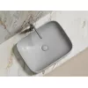 Умывальник чаша Ceramica Nova накладная прямоугольная (цвет Серый Матовый) Element 505*380*150мм, Выбрать цвет: Серый, изображение 3