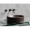 Умывальник чаша Ceramica Nova накладная круглая (цвет Темно-Коричневый Матовый) 360*360*115мм, Выбрать цвет: Коричневый, изображение 2