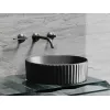 Умывальник чаша Ceramica Nova накладная круглая (цвет Темный Антрацит Матовый) Element 360*360*115мм, Выбрать цвет: Темный антрацит матовый, изображение 3