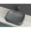 Умывальник чаша Ceramica Nova накладная прямоугольная (цвет Темный Антрацит Матовый) Element 505*380*150мм, Выбрать цвет: Темный антрацит матовый, изображение 3