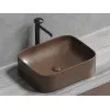 Санфаянс: Умывальник чаша Ceramica Nova накладная прямоугольная (цвет Темно-Коричневый Матовый) Element 505*380*150мм 1 в магазине Акватория