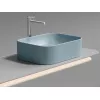 Умывальник чаша Ceramica Nova накладная прямоугольная (цвет Голубой Матовый) Element 505*380*150мм, Выбрать цвет: Голубой, изображение 4
