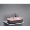 Умывальник чаша Ceramica Nova накладная овальная (цвет Розовый Матовый) Element 600*380*138мм, Выбрать цвет: Розовый, изображение 3