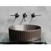 Умывальник чаша Ceramica Nova накладная круглая (цвет Темно-Коричневый Матовый) 360*360*115мм, Выбрать цвет: Коричневый, изображение 3