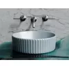 Умывальник чаша Ceramica Nova накладная круглая (цвет Серо-Голубой Матовый) Element 360*360*115мм, Выбрать цвет: Серо-голубой, изображение 3