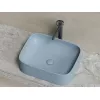 Умывальник чаша Ceramica Nova накладная прямоугольная (цвет Серо-Голубой Матовый) Element 505*380*150мм, Выбрать цвет: Серо-голубой, изображение 3