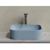 Умывальник чаша Ceramica Nova накладная прямоугольная (цвет Серо-Голубой Матовый) Element 505*380*150мм, Выбрать цвет: Серо-голубой, изображение 4