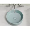 Умывальник чаша Ceramica Nova накладная круглая (цвет Зеленый Матовый) Element 360*360*115мм, Выбрать цвет: Зеленый, изображение 4
