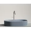 Умывальник чаша Ceramica Nova накладная овальная (цвет Серо-Голубой Матовый) Element 608*385*122мм, Выбрать цвет: Серо-голубой, изображение 4