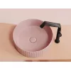 Умывальник чаша Ceramica Nova накладная круглая (цвет Розовый Матовый) Element 360*360*115мм, Выбрать цвет: Розовый, изображение 3