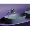 Умывальник чаша Ceramica Nova накладная овальная (цвет Серо-Голубой Матовый) Element 600*380*138мм, Выбрать цвет: Серо-голубой, изображение 4