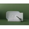 Рукомойник Ceramica Nova подвесной L/R  403*249*140, с отверстием под смеситель , с системой перелива, Ориентация: правая, изображение 4