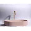 Умывальник чаша Ceramica Nova  накладная овальная (цвет Розовый Матовый) Element 608*385*122мм, Выбрать цвет: Розовый, изображение 4