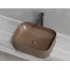 Умывальник чаша Ceramica Nova накладная прямоугольная (цвет Темно-Коричневый Матовый) Element 505*380*150мм, Выбрать цвет: Коричневый, изображение 4