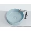 Умывальник чаша Ceramica Nova накладная круглая (цвет Голубой Матовый) Element 360*360*115мм, Выбрать цвет: Голубой, изображение 4