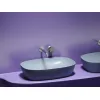 Умывальник чаша Ceramica Nova накладная овальная (цвет Серо-Голубой Матовый) Element 600*380*138мм, Выбрать цвет: Серо-голубой, изображение 5