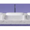 Умывальник чаша Ceramica Nova накладная прямоугольная Element 605*380*150мм, Выбрать цвет: Белый, изображение 6